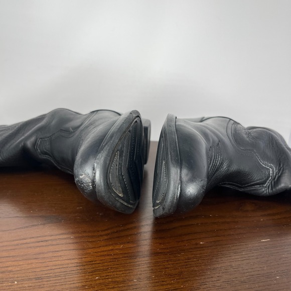 Ariat A2-STAMPEDE Boots Men's 9 Black Leather Pull On Cowboy Western 34228 - Picture 13 of 16